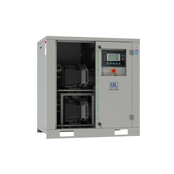 PM permanent magnet oil free scroll air compressor 2.2 to 55 kW