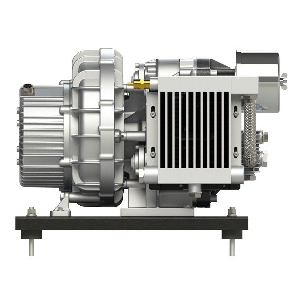 Oil free scroll air brake pump for new energy vehicles
