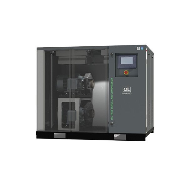 Belt type oil free scroll air compressor 2.2 to 55 kW