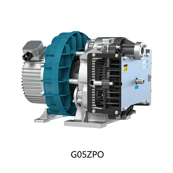 Dry oxygen compressor oil free scroll air end