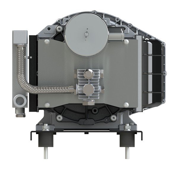 Oil free scroll air brake pump for new energy vehicles