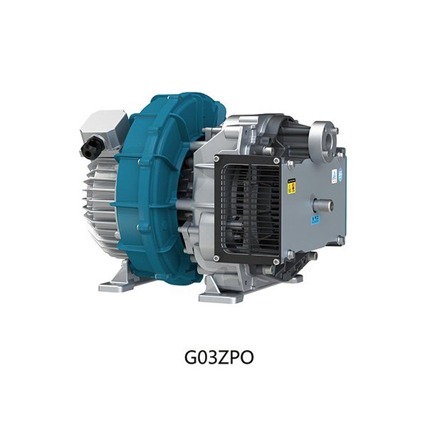 Dry oxygen compressor oil free scroll air end